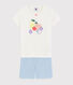 Pyjacourt motif fruits d'été petite fille en coton