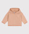 Sweatshirt à capuche bébé beige VINTAGE