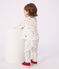 Legging b&eacute;b&eacute; en coton, imprim&eacute; fleurs blanc/multicouleur