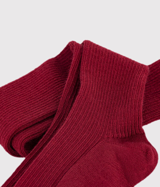 Collant enfant en laine AMARANTE