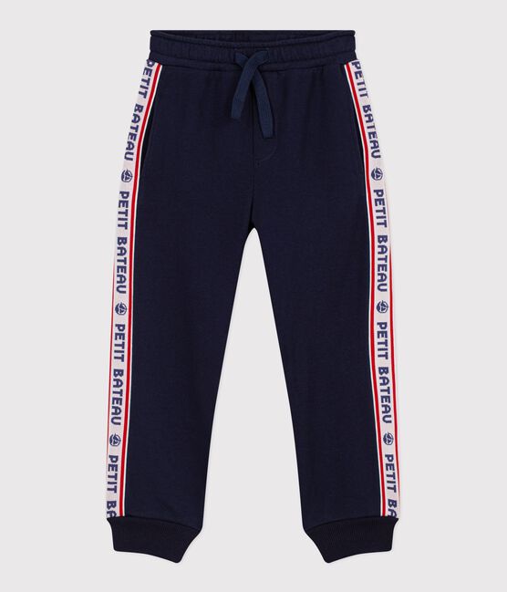 Pantalon de jogging enfant en coton bleu SMOKING
