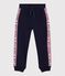 Pantalon de jogging enfant en coton bleu SMOKING