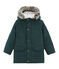 Doudoune enfant garçon déperlante en plume et duvet vert SHERWOOD