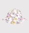 Capeline en popeline enfant fille blanc MARSHMALLOW/blanc MULTICO