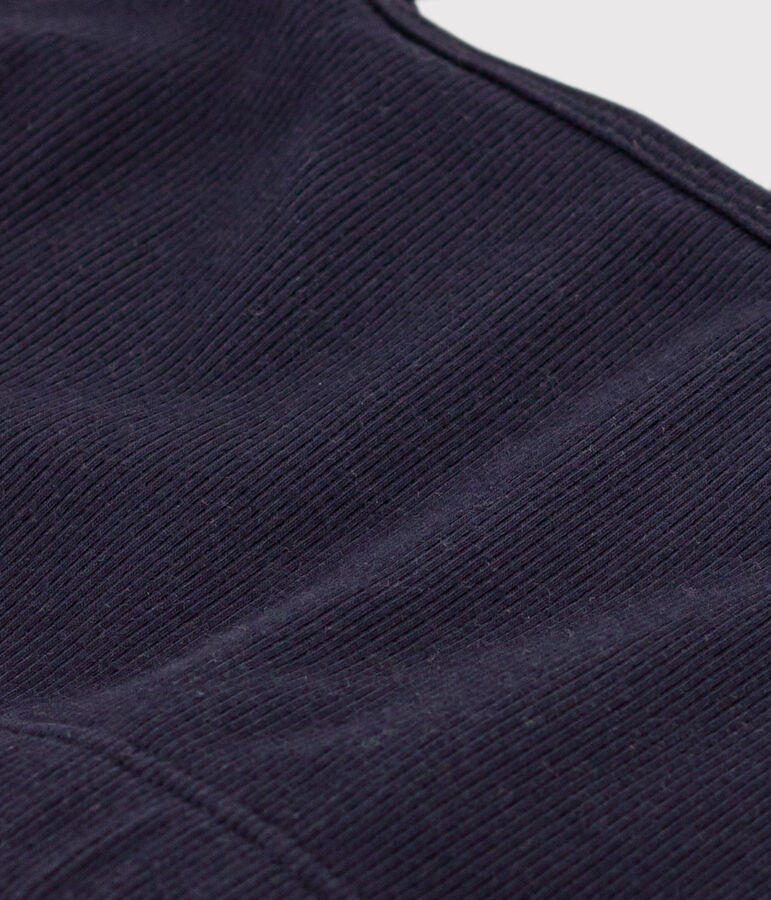 Brassi&egrave;re unie en coton et &eacute;lasthanne femme bleu SMOKING