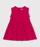 Robe sans manche en lin bébé rose DELHI