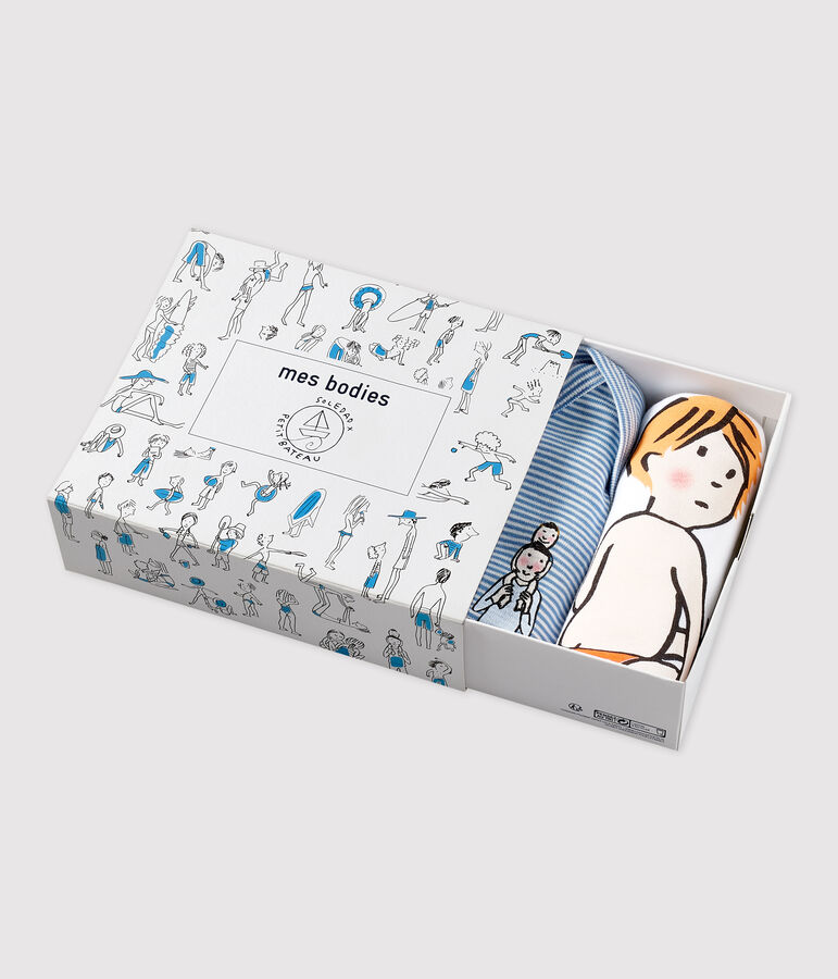 Lot de 3 bodies manches courtes b&eacute;b&eacute; Soledad variante 1