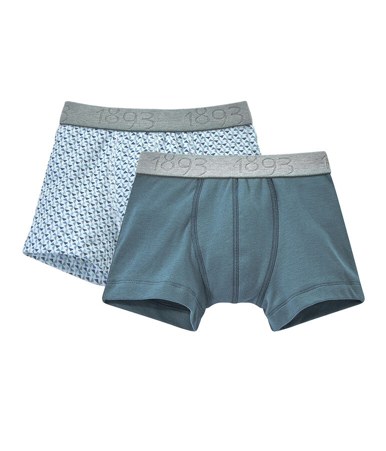 Lot de 2 boxers gar&ccedil;on blanc LOT