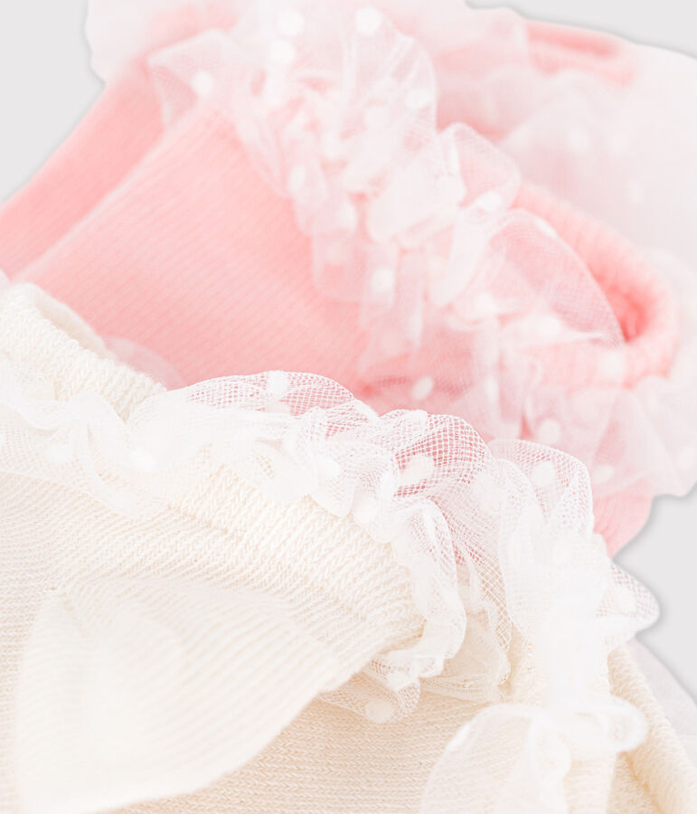 Lot de 2 paires de chaussettes enfant fille variante 1