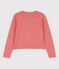 Cardigan en coton enfant fille rose PAPAYE