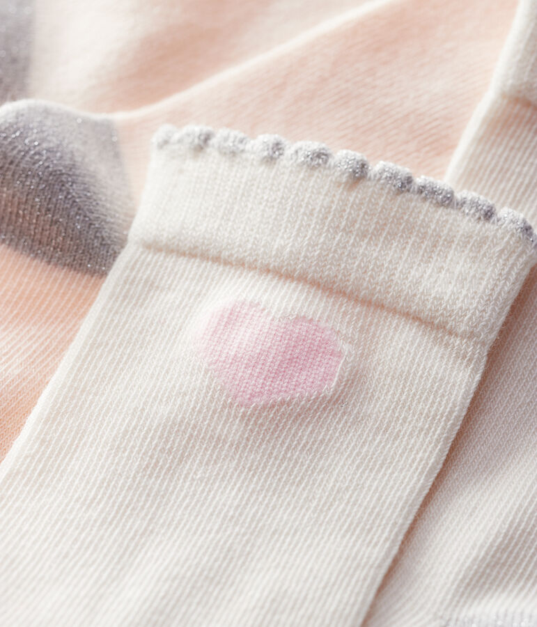 Lot de 2 paires de chaussettes enfant fille variante 1