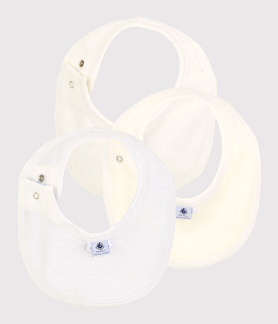 Lot de 3 bavoirs bébé en coton biologique variante 1