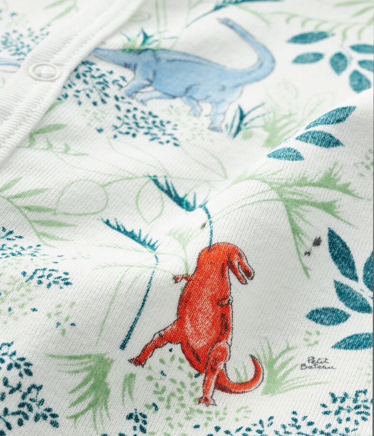 Dors bien b&eacute;b&eacute; gar&ccedil;on en c&ocirc;te blanc MARSHMALLOW/blanc MULTICO