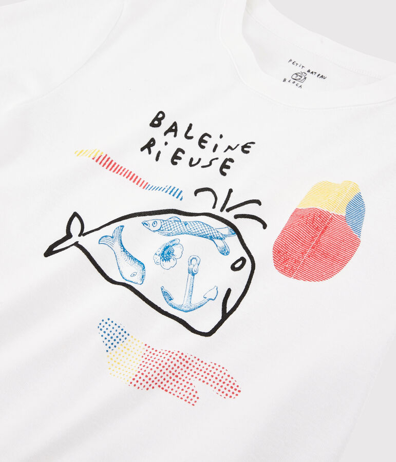 Tee shirt Femme Serge Bloch blanc ECUME