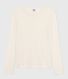 Tee-shirt femme l'iconique en coton ajouré manches longues