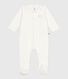 Pyjama bébé en tubique à col uni