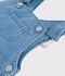 Salopette courte b&eacute;b&eacute; en denim l&eacute;ger bleu
