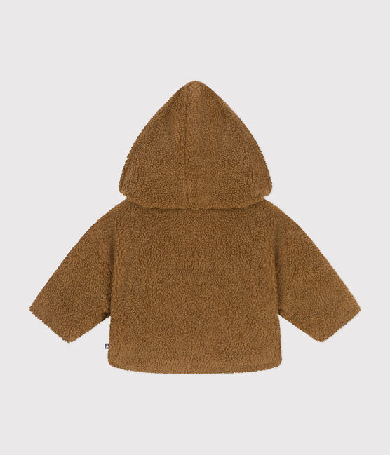 Veste à capuche en sherpa bébé marron BRINDILLE
