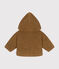 Veste à capuche en sherpa bébé marron BRINDILLE