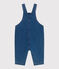 Salopette bébé en jean élasthanne jambes longues bleu BLEU DELAVE