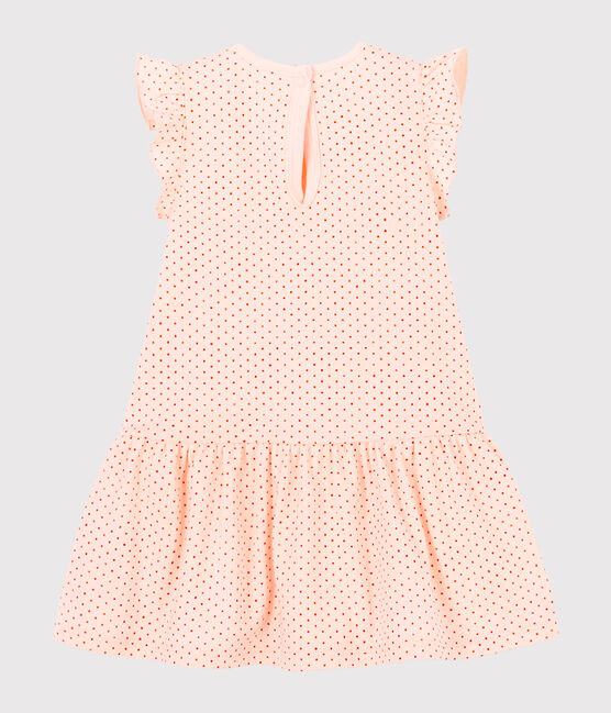 Robe sans manches bébé fille en maille rose FLEUR/rose COPPER