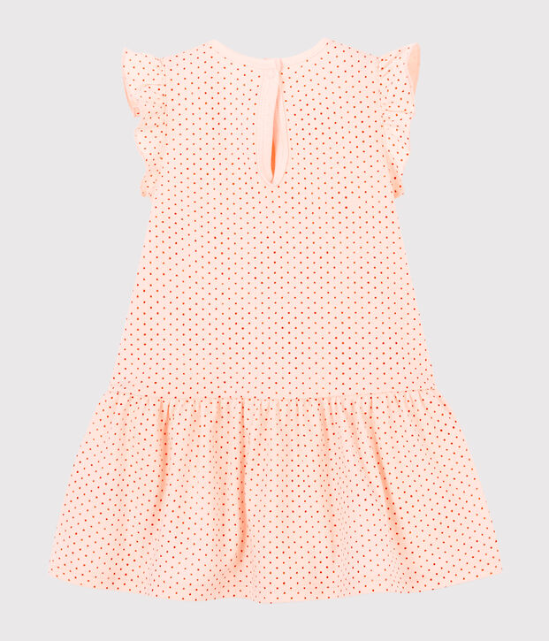 Robe sans manches b&eacute;b&eacute; fille en maille rose/rose