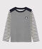 Tee shirt rayé enfant bleu SMOKING/blanc MARSHMALLOW