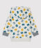 Sweatshirt en molleton bébé. gris BELUGA/blanc MULTICO