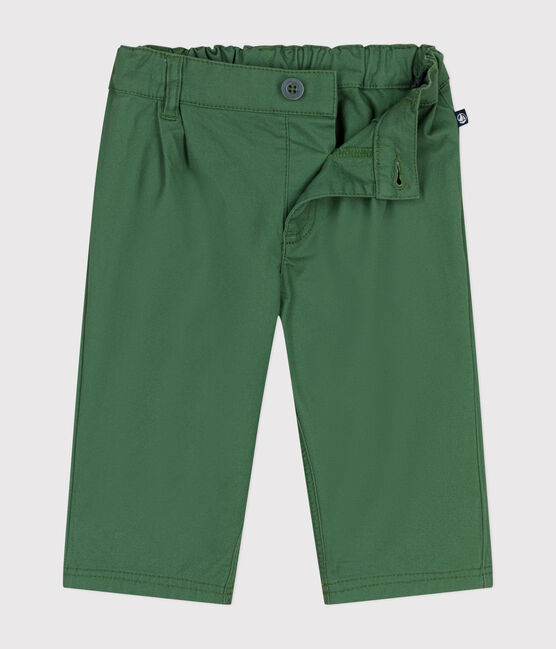 Pantalon en serge bébé vert PALMERAIE