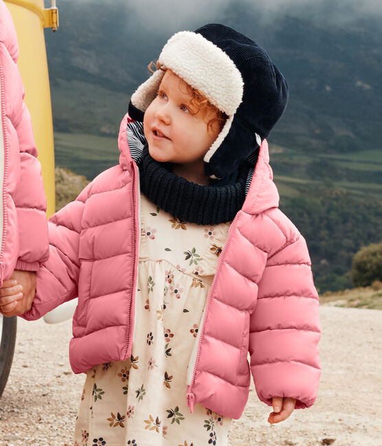Doudoune doublée polaire bébé rose ROSEWOOD