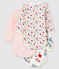 Lot de 3 bodies manches longues bébé fille variante 1