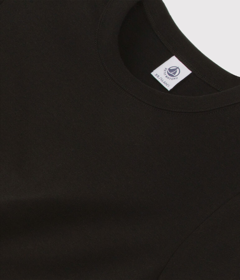 Tee-shirt L'ICONIQUE col rond en coton Femme noir NOIR