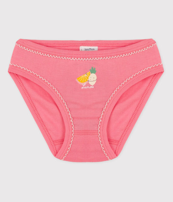 Culotte petite fille en coton rose GRETEL
