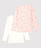 Lot de 2 tee shirts manches longues imprimé princesse petite fille en coton variante 1