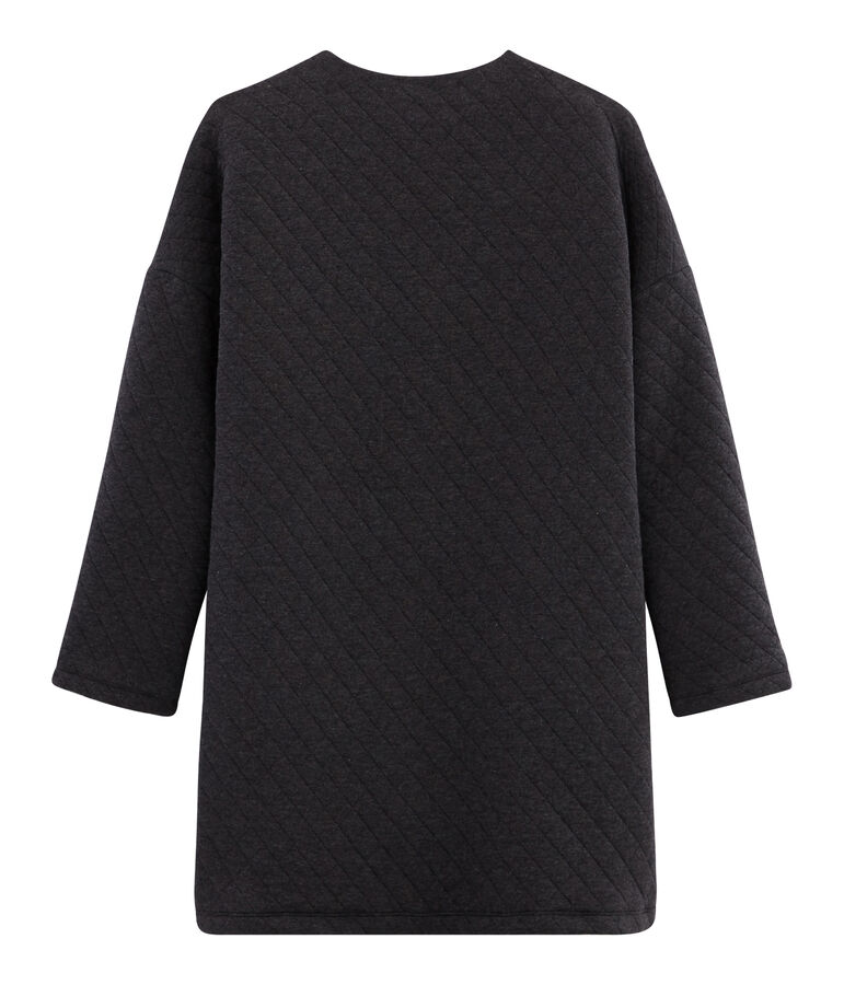 Veste longue tubique femme gris CITY CHINE