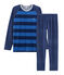 Pyjama garçon en velours bleu MEDIEVAL/bleu MAJOR