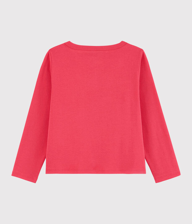 Cardigan en coton enfant fille rose