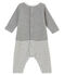 Combinaison longue vichy bébé garçon gris SUBWAY/blanc MARSHMALLOW