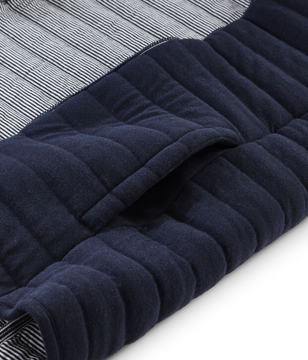 Doudoune sans manche tubique femme bleu marine