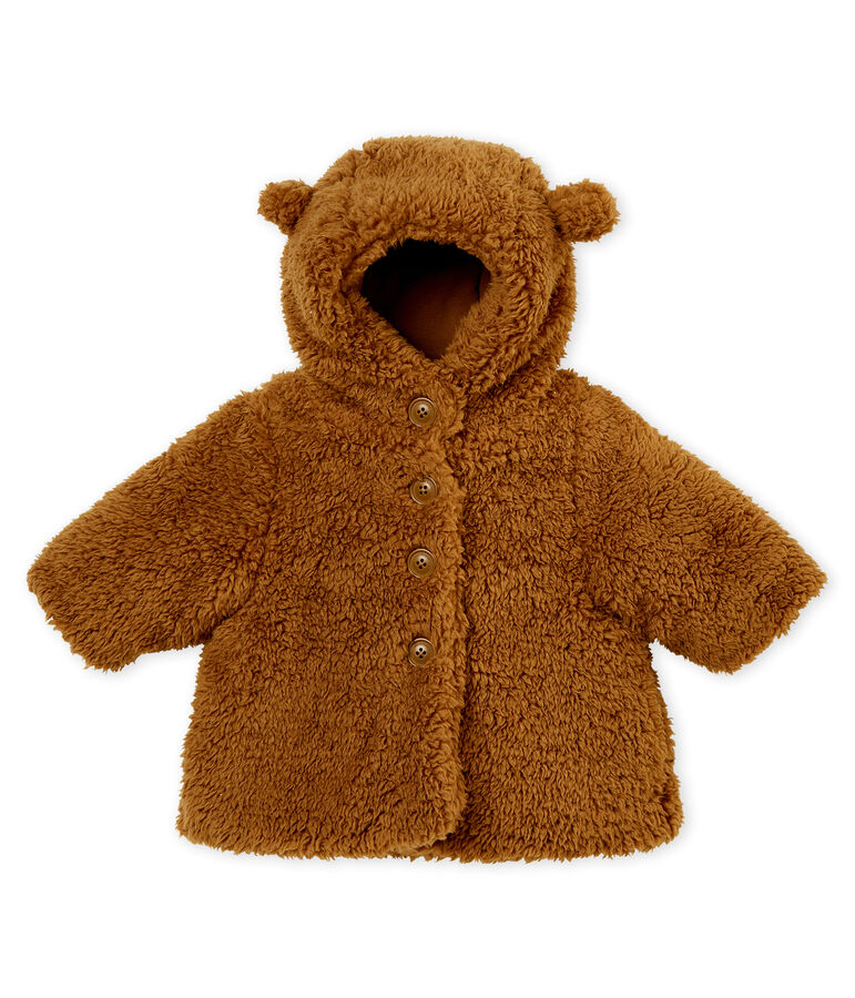 Manteau sherpa b&eacute;b&eacute; mixte marron BRINDILLE