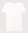 Tee-shirt LE DROIT col V en coton Femme blanc ECUME