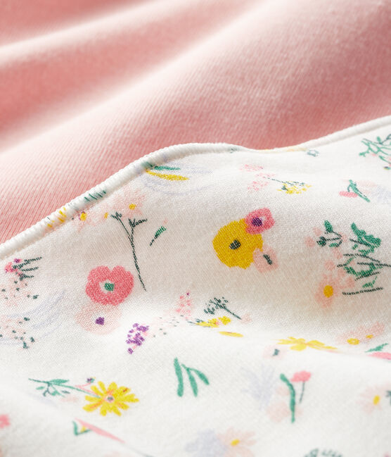 Lot de 2 bandanas-bavoirs bébé fille variante 1