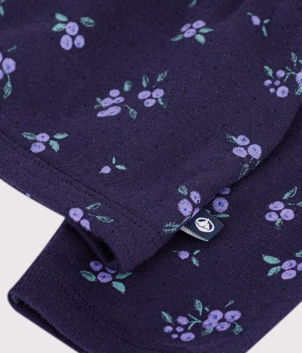 Cardigan b&eacute;b&eacute; en coton imprim&eacute; &agrave; fleurs bleu/multicouleur