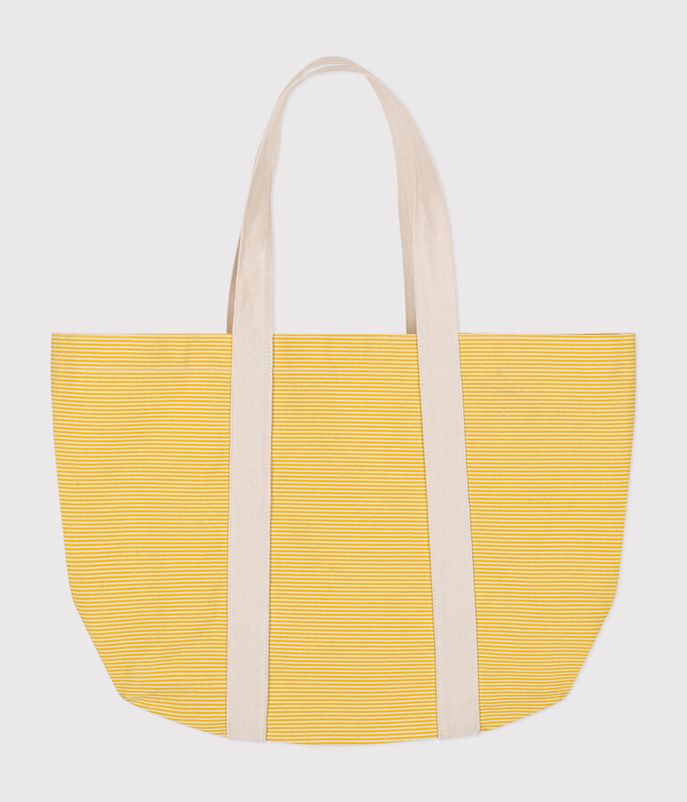Sac de plage en coton uni jaune NECTAR/ AVALANCHE