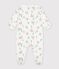 Pyjama b&eacute;b&eacute; en molleton imprim&eacute; chien blanc/multicouleur
