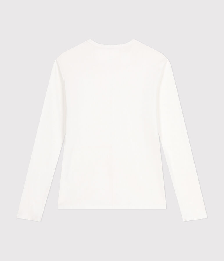 TEE-SHIRT L'ICONIQUE COCOTTE EN COTON FEMME blanc ECUME