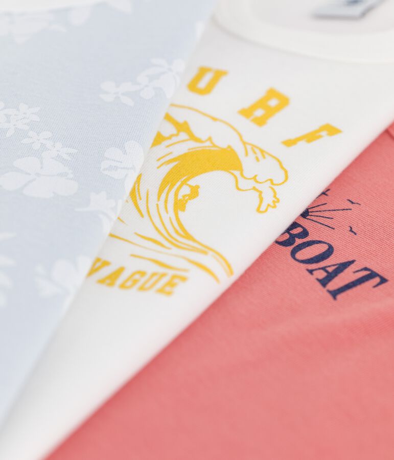 Lot de 3 d&eacute;bardeurs Hawa&iuml; petit gar&ccedil;on en coton multicouleur