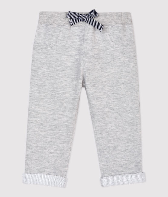 Pantalon en molleton bébé. gris BELUGA CHINE