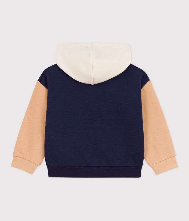 Sweatshirt &agrave; capuche enfant gar&ccedil;on bleu/multicouleur