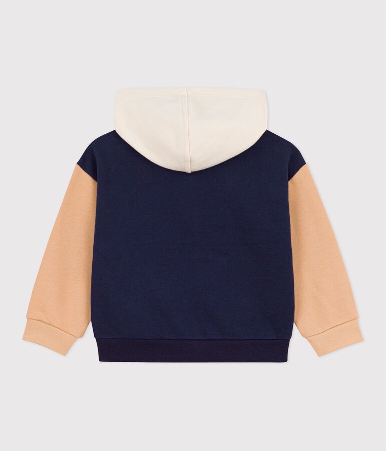 Sweatshirt &agrave; capuche enfant gar&ccedil;on bleu SMOKING/blanc MULTICO